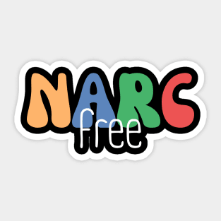 Narc Free, Narcissist Survivor, Domestic Abuse Sticker